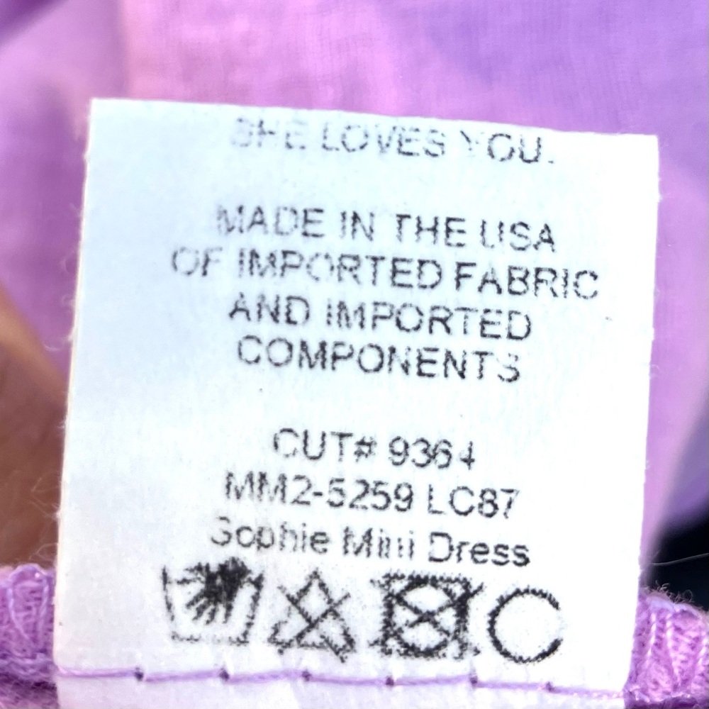 Show Me Your NWT Mumu Sophie Lilac Gauze Dress Sz Medium - Picture 5 of 7